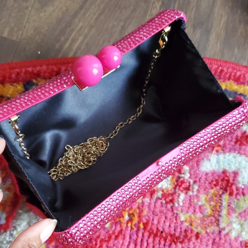 Elegant Pink and Gold Clutch Set - Picture 5 of 6